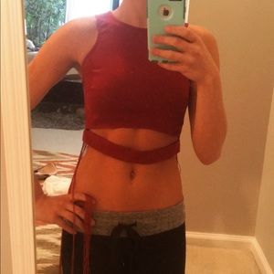 Burnt red crop top